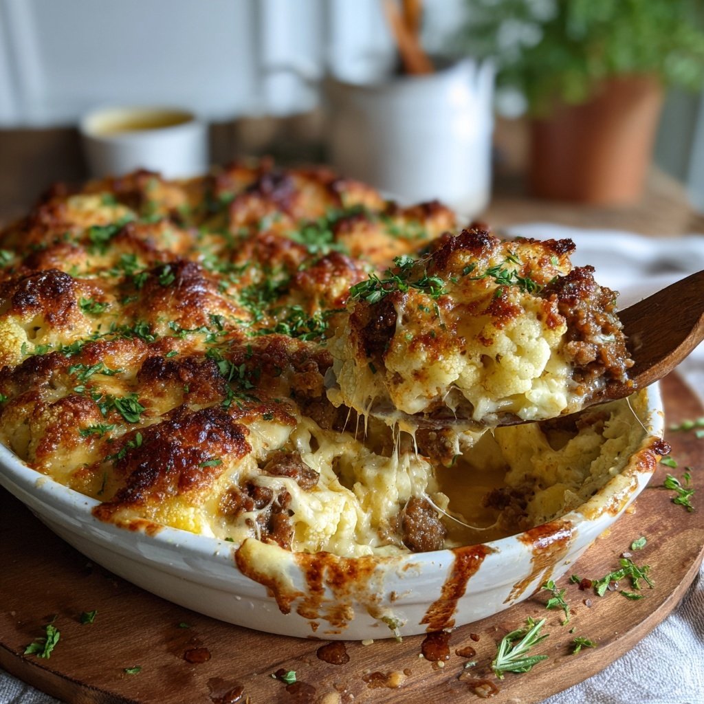 Blumenkohl Auflauf Mit Hackfleisch