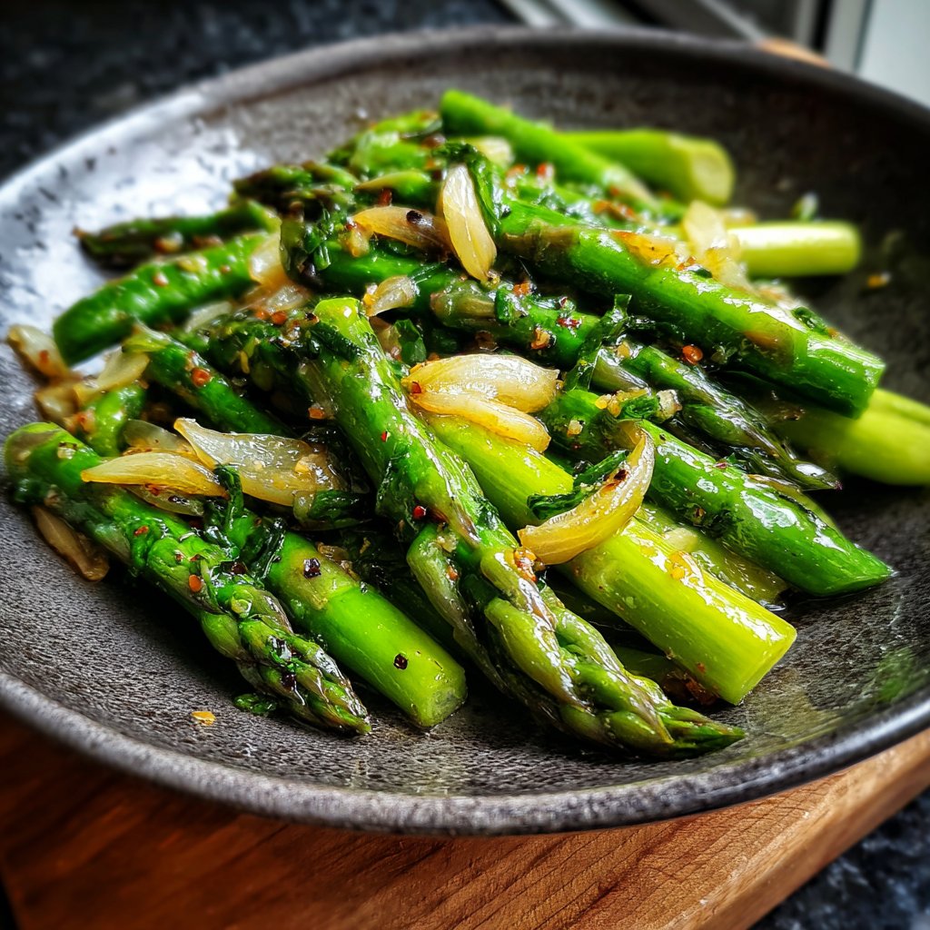Grüner Spargel Pfanne Schnell