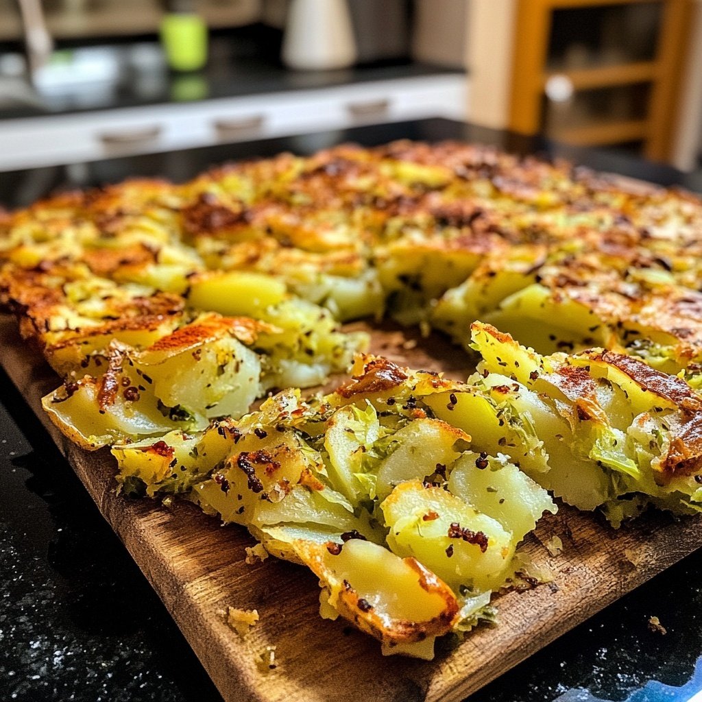 Herzhafte Spitzkohl-Kartoffel-Pfanne