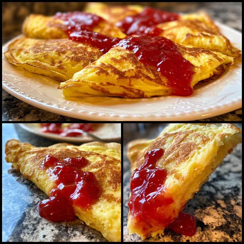 Pfannkuchen mit Marmelade