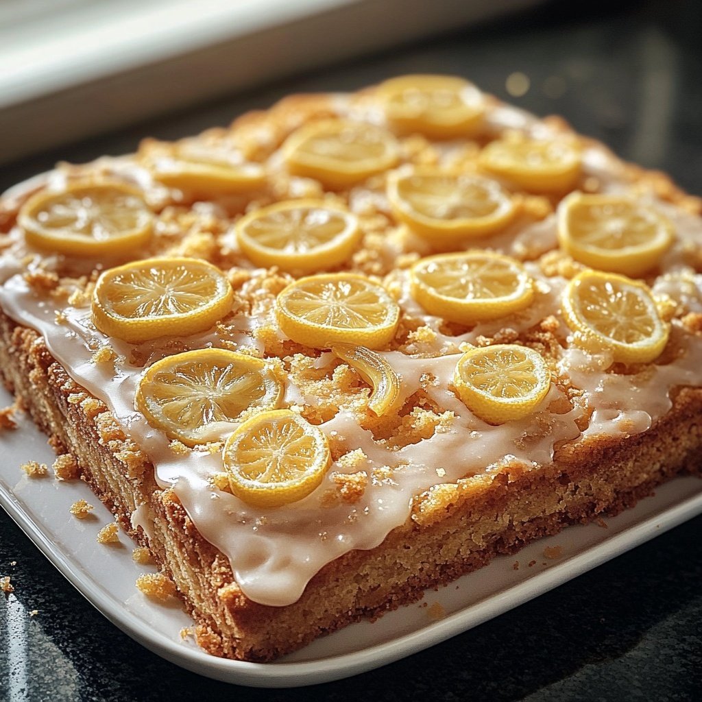 Zitronenkuchen für Kaffeezeit