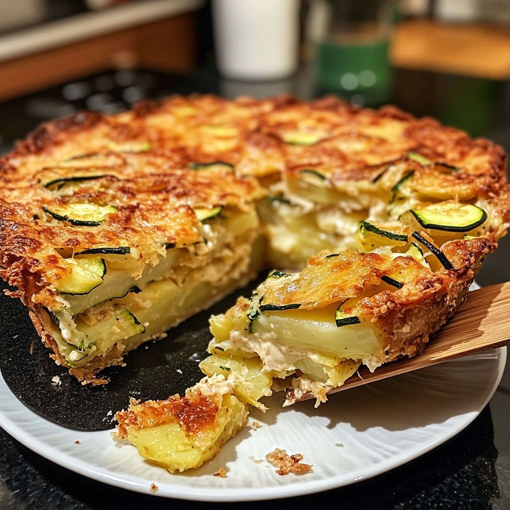 Kartoffelauflauf mit Zucchini